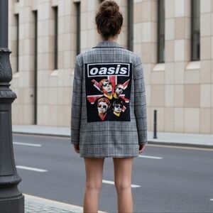 OOAK OASIS PLAID BLAZER SZ SM-LG